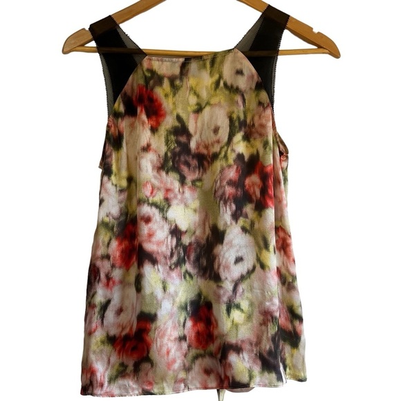 Saba silk tie front delicate sleeveless floral print blouse excellent condition - Picture 6 of 10